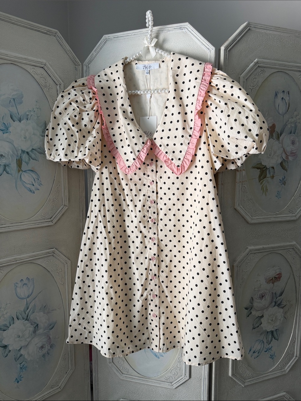 ZOCO. Poppy Collared Polka Dot Dress